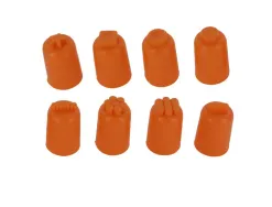 Lot de doigtiers en caoutchouc o'color souple 8 modeles assortis 24 pieces