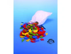 Lot de formes geometriques bois babylon a piquer formes et coloris assortis 300 pieces