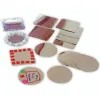 Lot de miroirs ronds et carres henbea 10x10 cm 16 unites