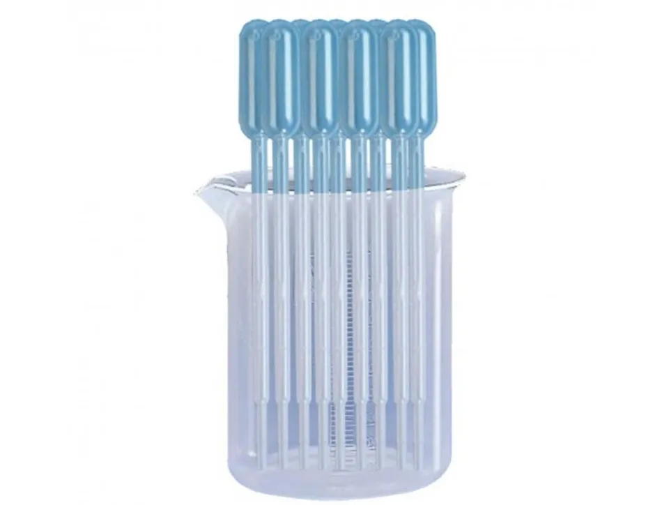 Lot de pipettes cleopatre goutte a goutte avec becher gradue gratuit 10 pipettes et 1 becher