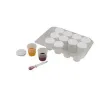 Lot de pots o'color gradues hermetiques 30 ml 12 unites et 1 suppport