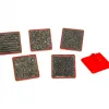 Lot de tampons effets de matiere o'color poignee plastique rigide tampon caoutchouc 6 unites