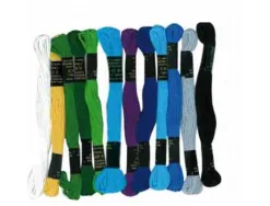 Lot fils bracelets bresiliens graine creative coton 7m assortiment mer du sud 12 echevettes coloris assortis