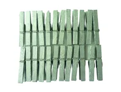 Lot mini-pinces graine creative a linge 3cm 24 unites coloris argent