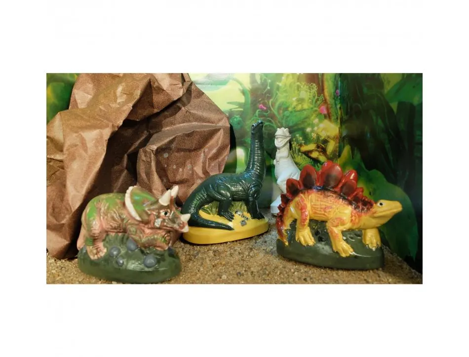 Lot moules latex formes dinosaures graine creative 6 unites