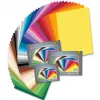 Lot papier dessin couleur a grain folia 50x70cm 150g 55 feuilles coloris assortis