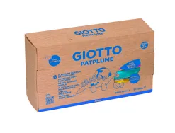 Lot patplume giotto matiere vegetale souple ne seche pas pain predecoupe 350g 6 unites coloris assortis