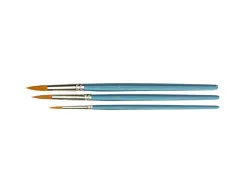 Lot pinceaux maier n 4 8 et 10 manches bleu 3 unites