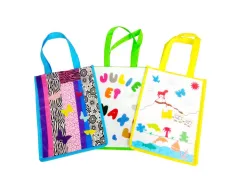 Lot sacs loolipo non tisses avec fenetre polypropylene format a4 6 unites coloris assosrtis