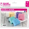 Lot savon a mouler graine creative 100g 6 unites coloris assortis