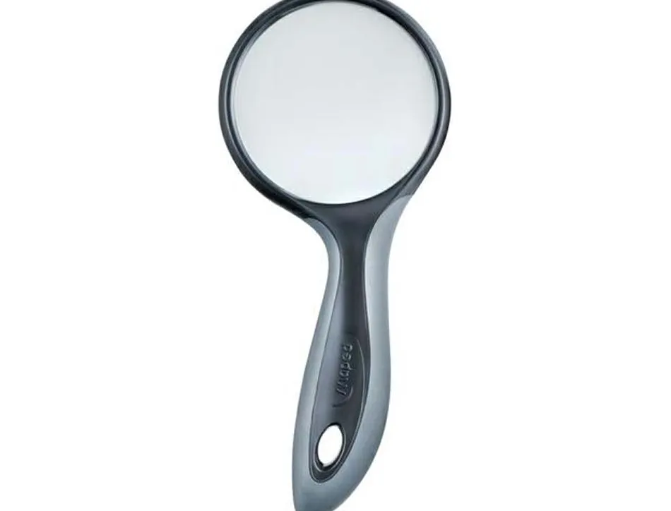 Loupe maped scolaire verre optique fumé 75mm diamètre grossissement par 3 anti-déformation coloris noir