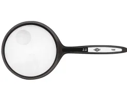 Loupe q-connect bifocale en verre diam. 62mm poignee courbee coloris noir