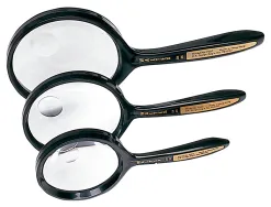 Loupe q-connect bifocale en verre diam. 50mm poignee courbee coloris noir