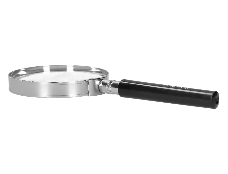 Loupe q-connect verre manche plastique 90 mm coloris noir