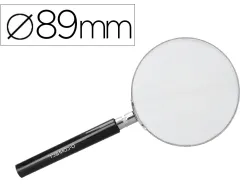Loupe q-connect verre manche plastique 90 mm coloris noir
