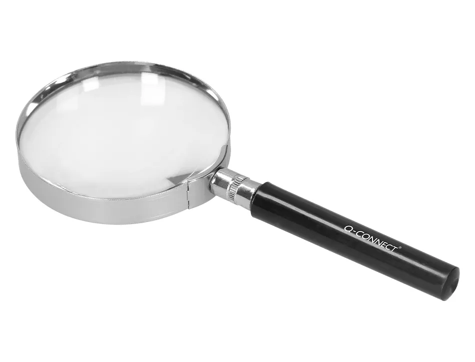 Loupe q-connect verre manche plastique 90 mm coloris noir