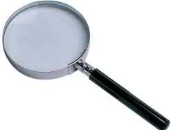 Loupe q-connect verre manche plastique 60 mm coloris noir