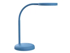 Luminaire bureau led mauljoy hauteur 33,5cm bras 35,8cm tete diametre 11,8cm coloris bleu