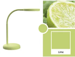 Luminaire bureau led mauljoy hauteur 33,5cm bras 35,8cm tete diametre 11,8cm coloris vert