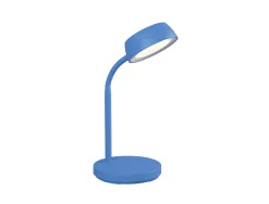 Luminaire bureau maul led joy hauteur 30cm support diametre 15cm tete diametre 11cm coloris bleu
