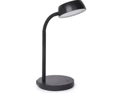 Luminaire bureau maul led joy hauteur 30cm support diametre 15cm tete diametre 11cm coloris noir