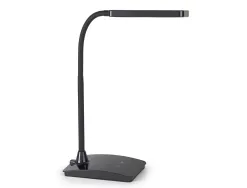 Luminaire bureau maul led pearly colour vario reglable hauteur 37,5cm bras 35,7cm tete 16x6cm coloris noir