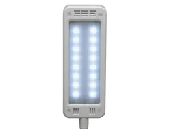Luminaire bureau maul led pearly colour vario reglable hauteur 37,5cm bras 35,7cm tete 16x6cm coloris blanc