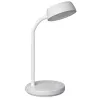 Luminaire bureau maul led joy hauteur 30cm support diametre 15cm tete diametre 11cm coloris blanc
