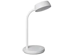 Luminaire bureau maul led joy hauteur 30cm support diametre 15cm tete diametre 11cm coloris blanc