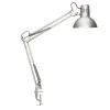 Luminaire bureau maulstudy surpince tete et bras metal hauteur 44cm bras 35cm tete diam. 17cm coloris gris