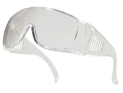Lunettes visiteur deltaplus piton polycarbonate monobloc uv400 incolore
