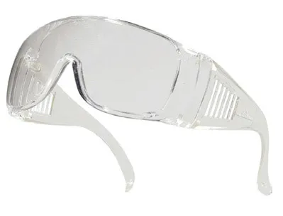 Lunettes visiteur deltaplus piton polycarbonate monobloc uv400 incolore