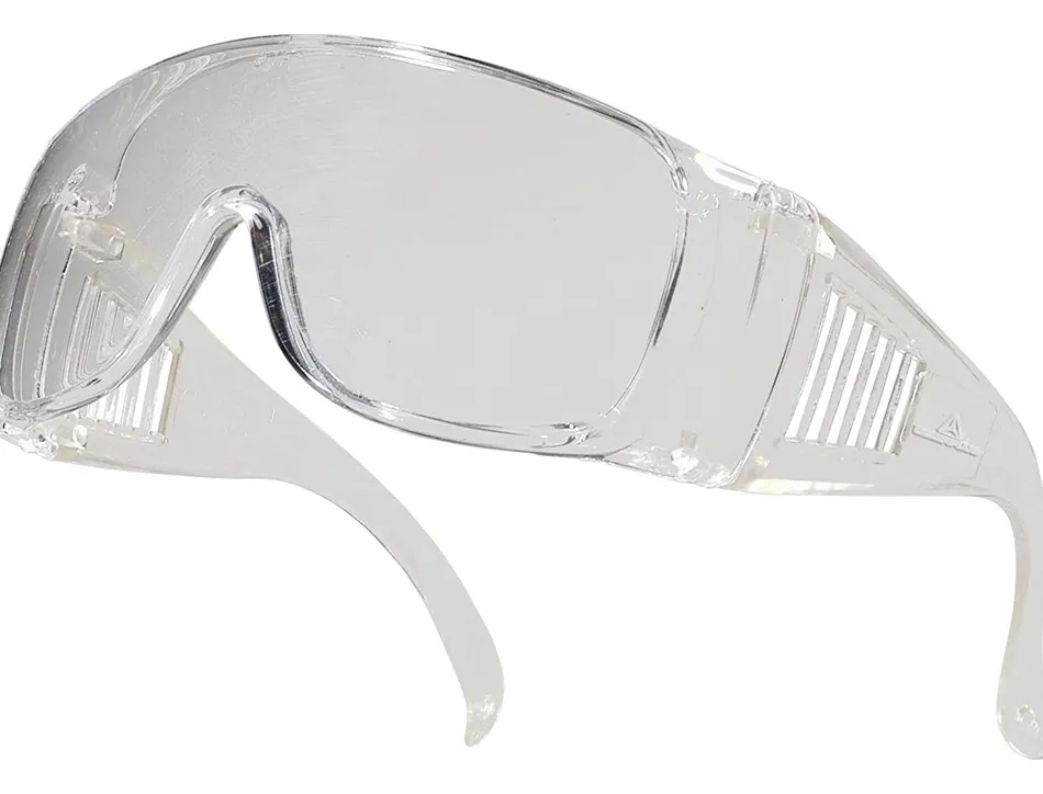 Lunettes visiteur deltaplus piton polycarbonate monobloc uv400 incolore