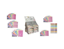 Maison en carton cleopatre a monter et decorer pour ranger planches de gommettes inclut 304 planches