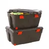 Malle rangement tremblay couvercle declipsable 2 roulettes capacite 110l 85x48x39cm