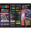Mallette posca marqueur les insolites 20 unites coloris assortis