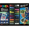 Mallette posca marqueur les essentiels 20 unites coloris assortis