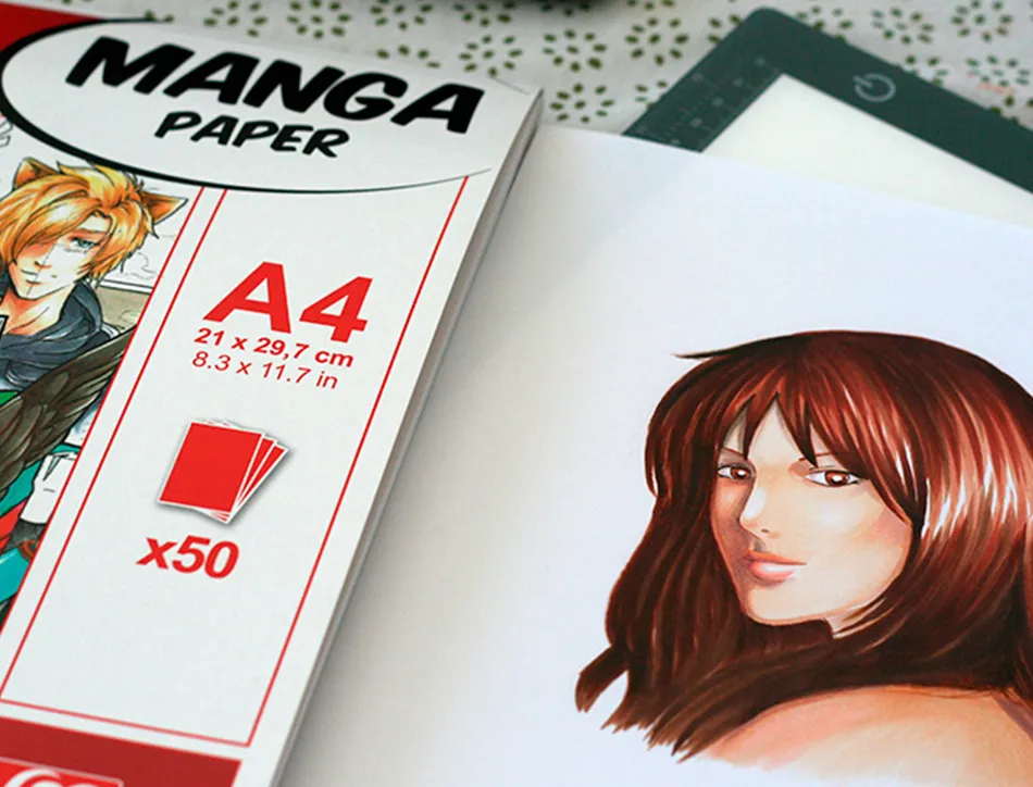 Manga illustrations bloc coll clairefontaine a4 21x29,7cm 100gr 50f
