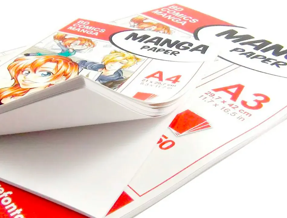 Manga illustrations bloc coll clairefontaine a3 29,7x42cm 100gr 50f