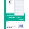 Manifold autocopiant elve 140x210mm quadrillé 5x5 foliotage 50 triplis