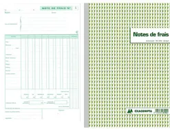 Manifold autocopiant exacompta notes de frais a4 210x297mm foliotage 50 duplis