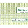 Manifold autocopiant exacompta reçus tva 180x105mm foliotage 50 duplis