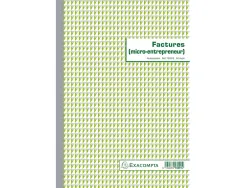 Manifold autocopiant exacompta factures auto-entrepreneur a4 210x297mm foliotage 50 duplis