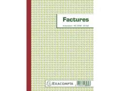 Manifold autocopiant exacompta factures a5 148x210mm foliotage 50 triplis