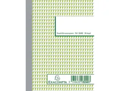 Manifold autocopiant exacompta a6 105x148mm quadrillé 5x5 foliotage 50 duplis