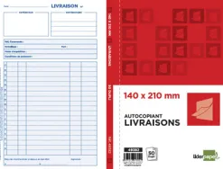 Manifold autocopiant liderpapel livraisons 140x210mm 50 duplis