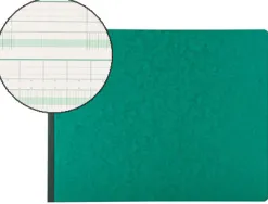 Manifold comptable exacompta piqué tête paresseuse 297x380mm horizontal 35 lignes 80 pages 32 colonnes/2 pages