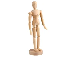 Mannequin liderpapel pour peinture et dessin articule et flexible en bois de pin 20 cm certifie fsc