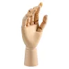 Mannequin main liderpapel pour peinture et dessin articule et flexible en bois de pin 18 cm certifie fsc