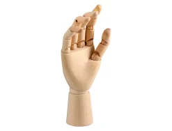 Mannequin main liderpapel pour peinture et dessin articule et flexible en bois de pin 18 cm certifie fsc